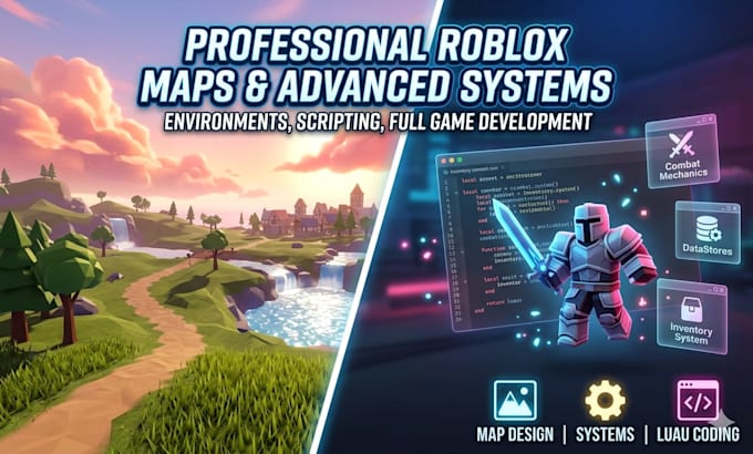 build custom roblox maps, environments, and functional game systems