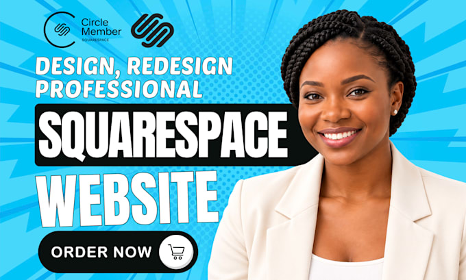 build squarespace website, design or redesign squarespace website development
