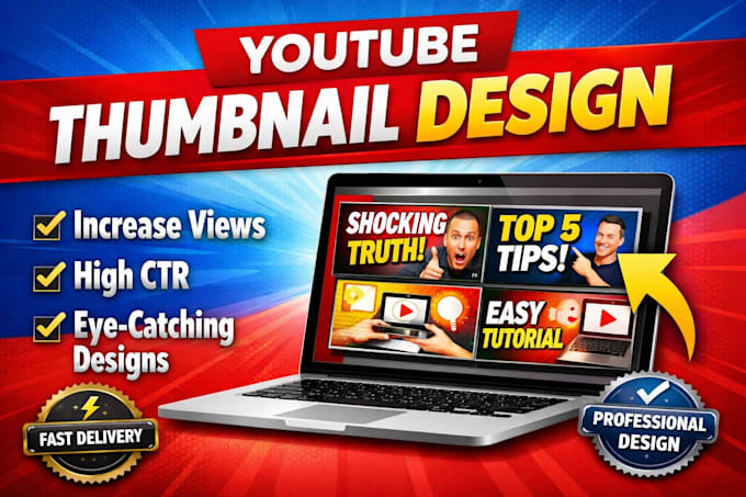 design eyecatching youtube thumbnails that increase views