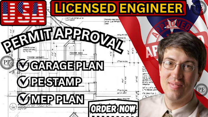 licensed engineer, USA pe stamp approval