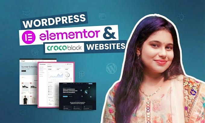 build dynamic wordpress website using elementor,  crocoblock, bricks, jet engine