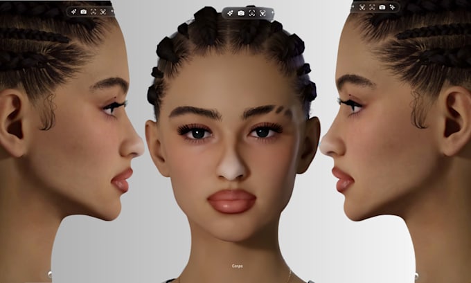 do hyper realistic vtuber, vrchat, avatars for virtual reality, streaming, game