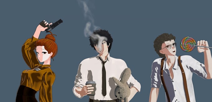 make 3d anime characters