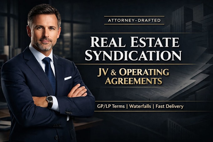 draft a real estate syndication joint venture and operating agreement