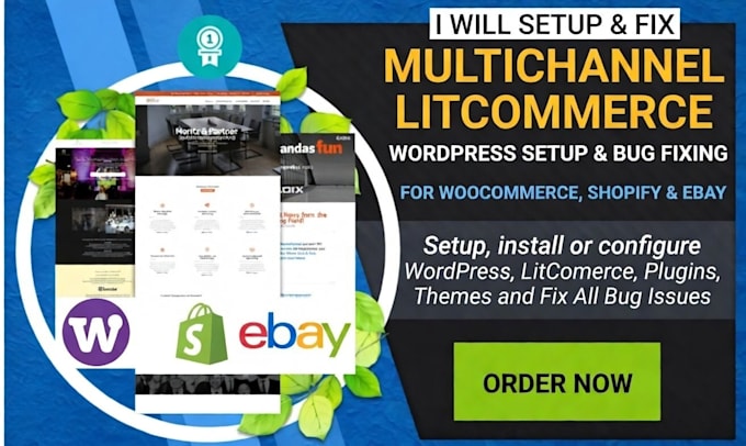 setup multichannel woocommerce, amazon, ebay walmart integration and fix errors
