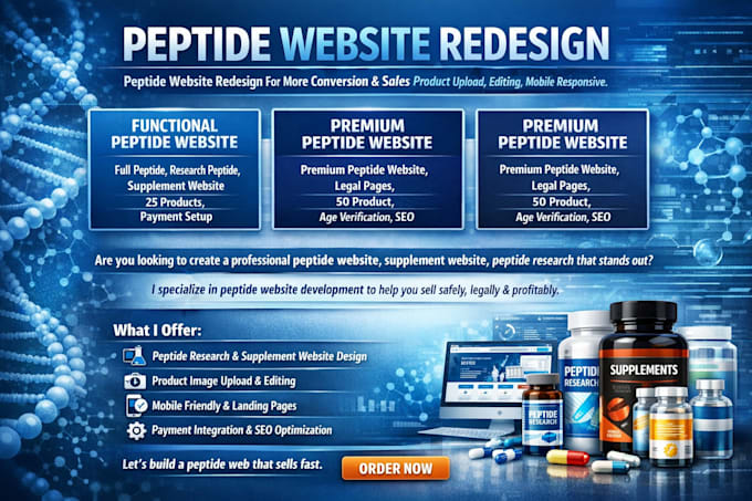 build peptide website supplement website peptide research website