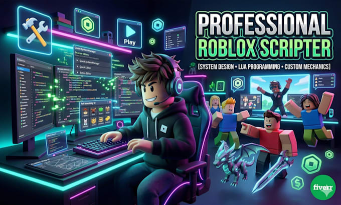 be your professional roblox scripter for high quality custom