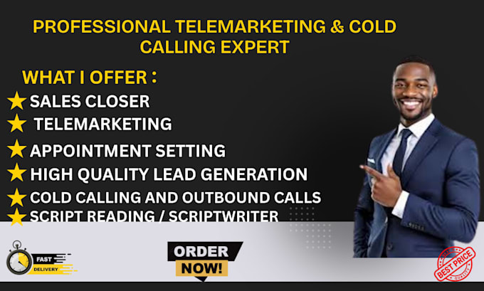 be your sales representative,sales closer, b2b  telemarketing