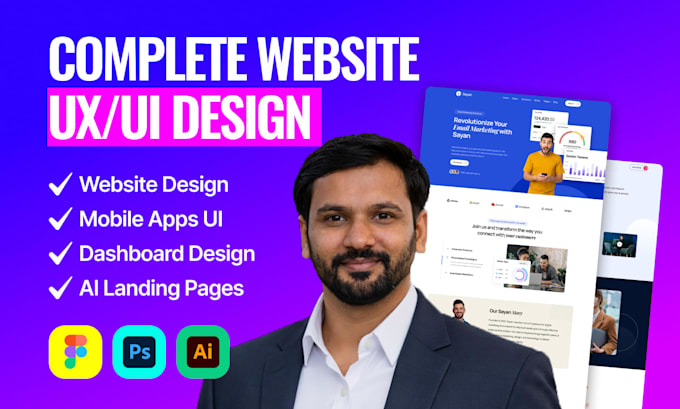 design a stunning website, homepage, hero section with modern UI