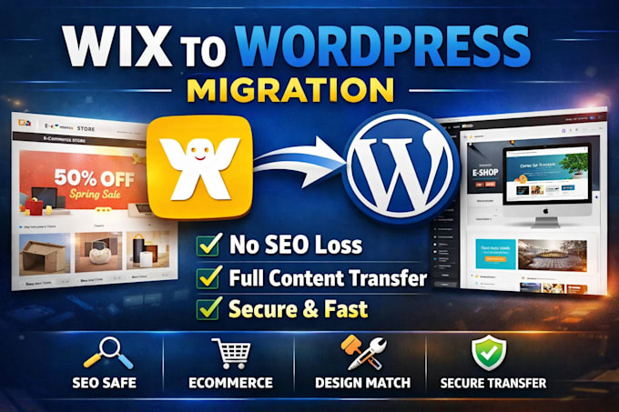 migrate wix to wordpress or clone website without losing seo