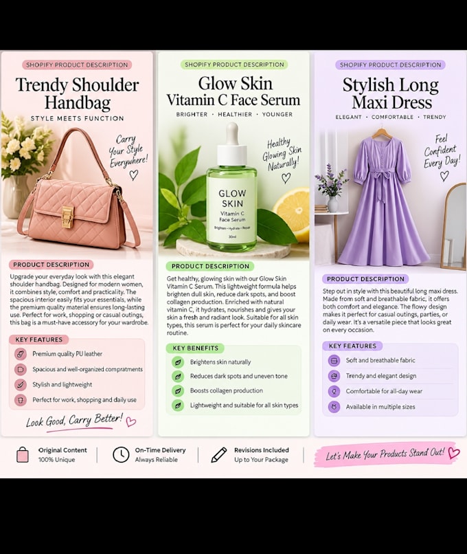 write engaging product descriptions for your online store