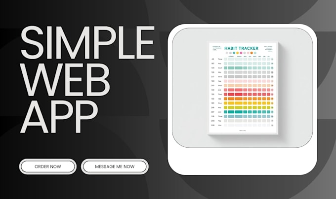 build a simple aesthetic habit tracker web app