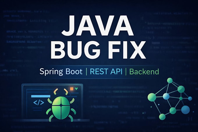 fix java spring boot bugs, apis, and backend issues
