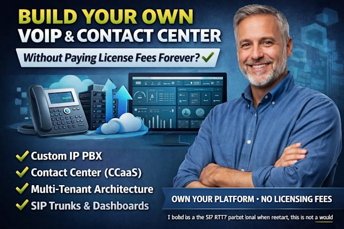 build a custom contactcenter pbx platform  voiceagent using asterisk freeswitch