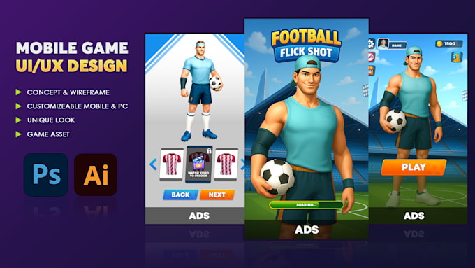 game UI UX design