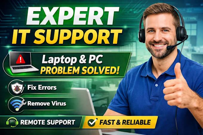 do remote IT support and fix computer and laptop issues