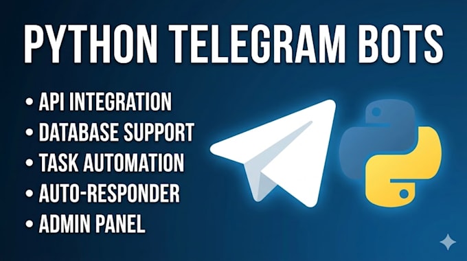 develop custom telegram bots using python
