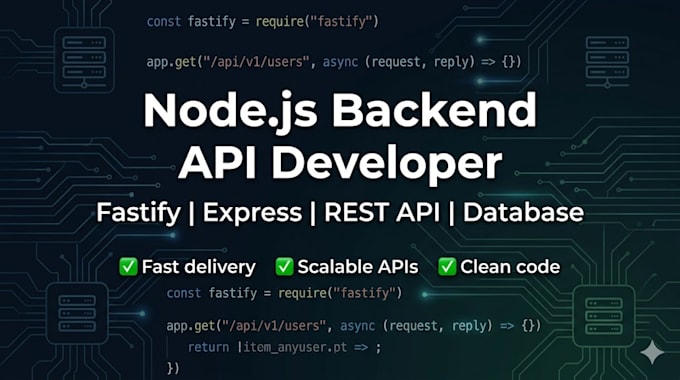 build scalable nodejs backend apis with fastify or express