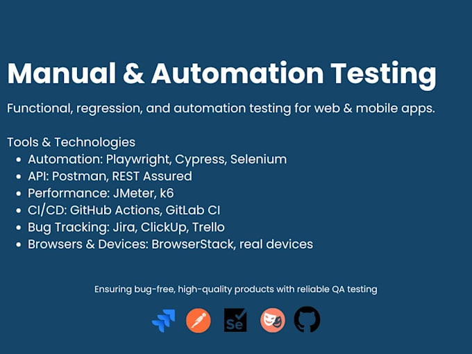 do manual testing for your apps and websites
