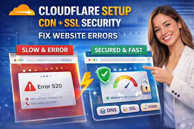 setup cloudflare CDN SSL and fix cloudflare errors