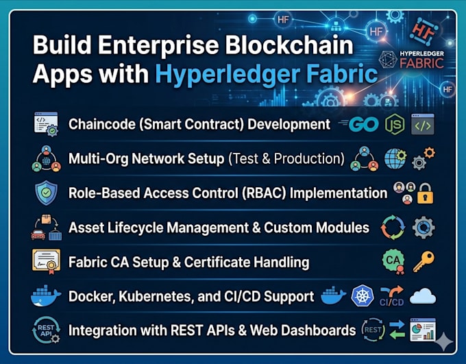 create blockchain apps using hyperledger fabric