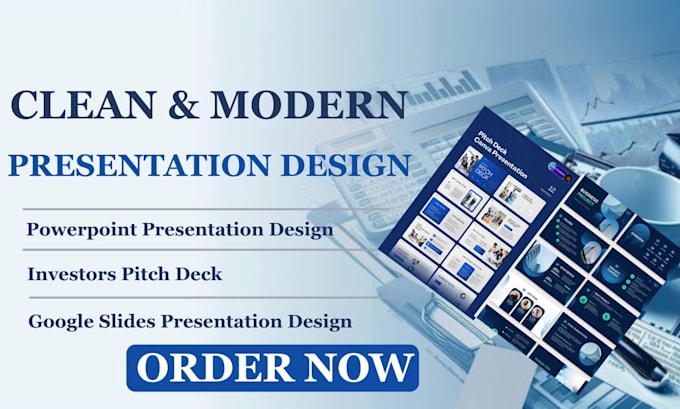Design a professional business powerpoint presentation and investor ...