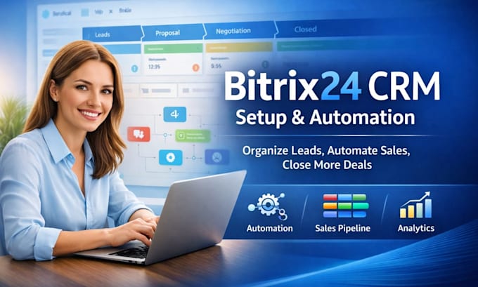 Set up bitrix24 crm for real estate leads and automation by Gohigh ...