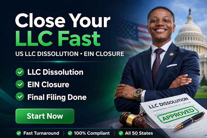 dissolve llc, close ein, and terminate your US llc fast