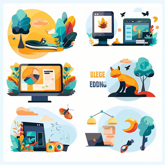 design flat vector illustrations