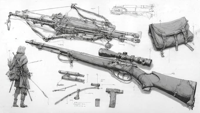 draw your prop or fantasy weapon designs