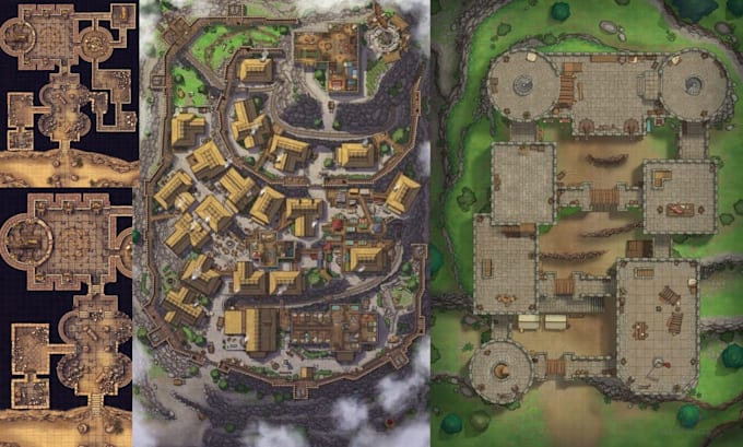 Design custom dnd battle maps fantasy maps rpg maps ttrpg site map ...