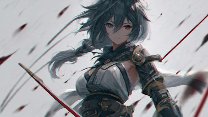 draw anime character illustration