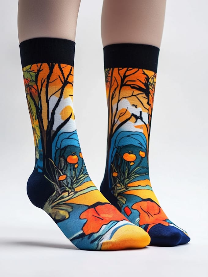 design custom and unique socks design