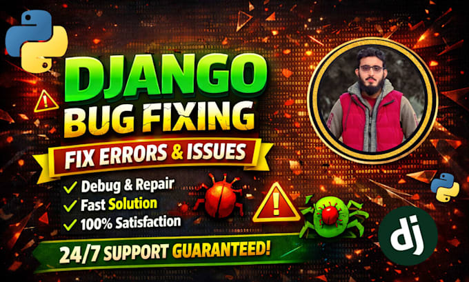 fix bugs in your django python website or software