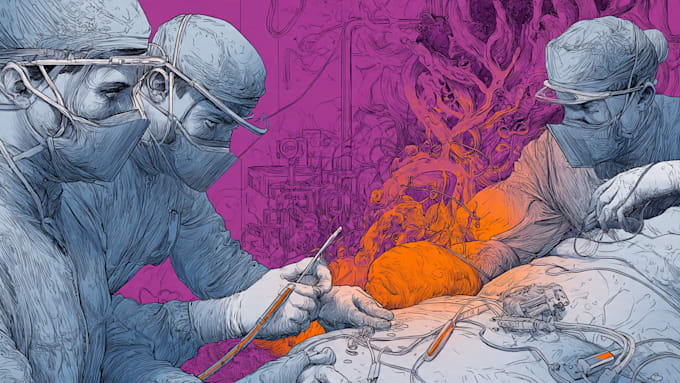 draw medical illustrations and diagrams