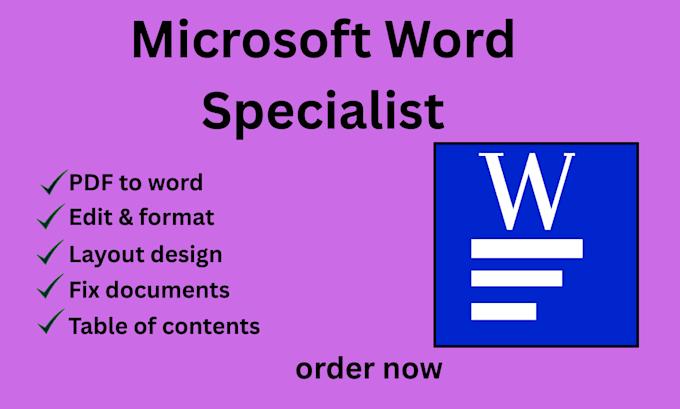 do professional ms word document formatting and layout design