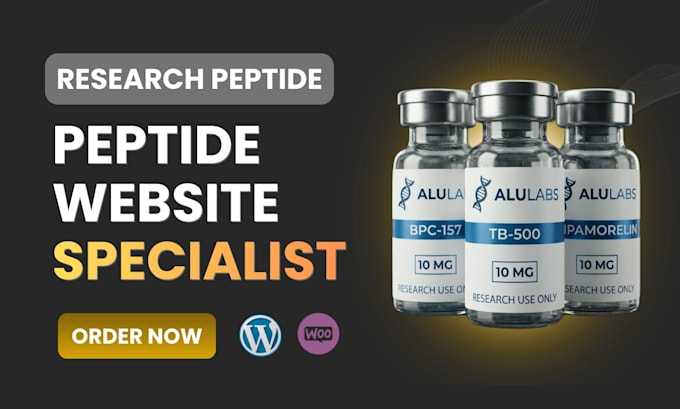 build fda compliant peptide or research peptide website for sales