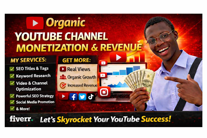 organically promote youtube video and channel for monetization