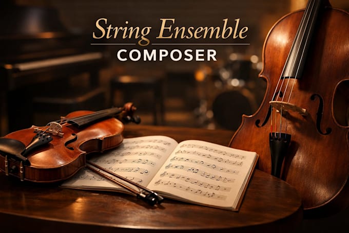 compose and arrange music for string ensemble including violin and cello