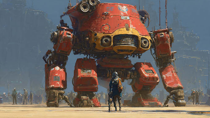 design spectacular robots, cyborgs and mechs