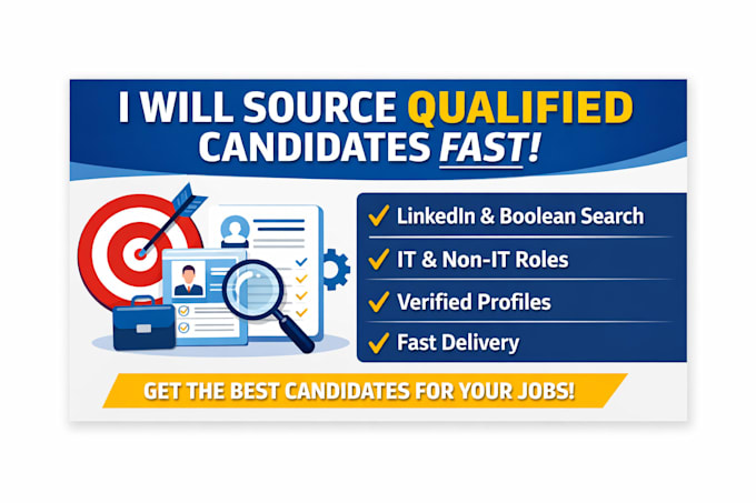 source candidates and handle end to end recruitment