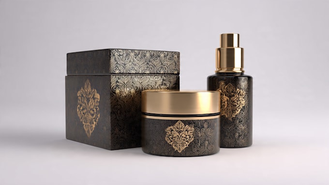create luxury cosmetic product label
