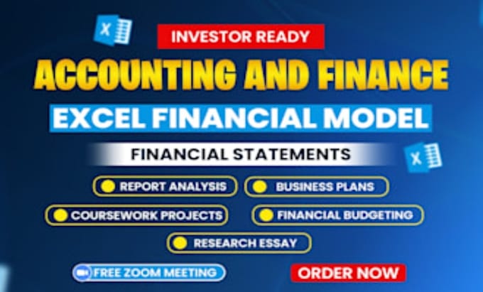 do accounting and finance assign, financial statements, analysis excel models