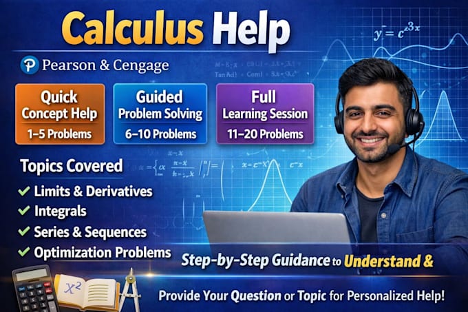 guide you through pearson and cengage calculus problems