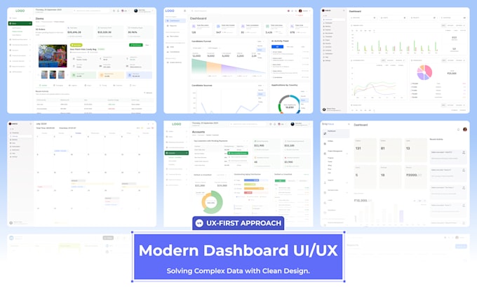 design modern saas UI UX, web app and CRM dashboard in figma