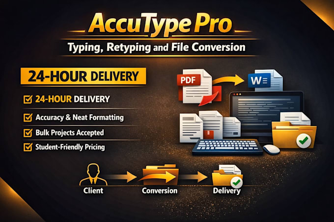 type and format any file to word accurately