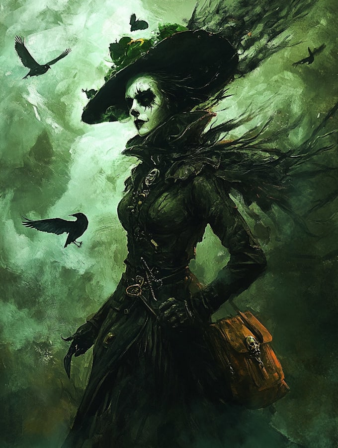 make a dark horror and fantasy horror character
