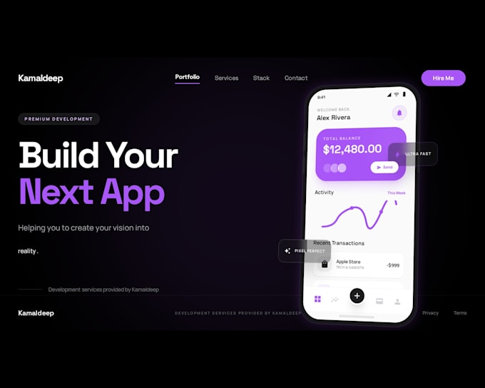 develop mobile app for you