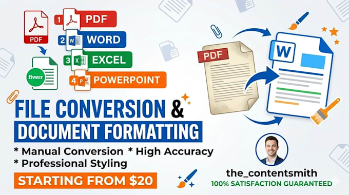 do professional document formatting and file conversion