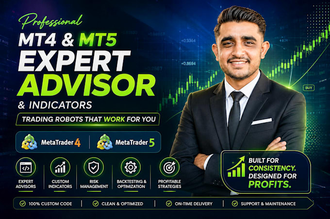 develop your mt4 mt5 expert advisor eas and indicator